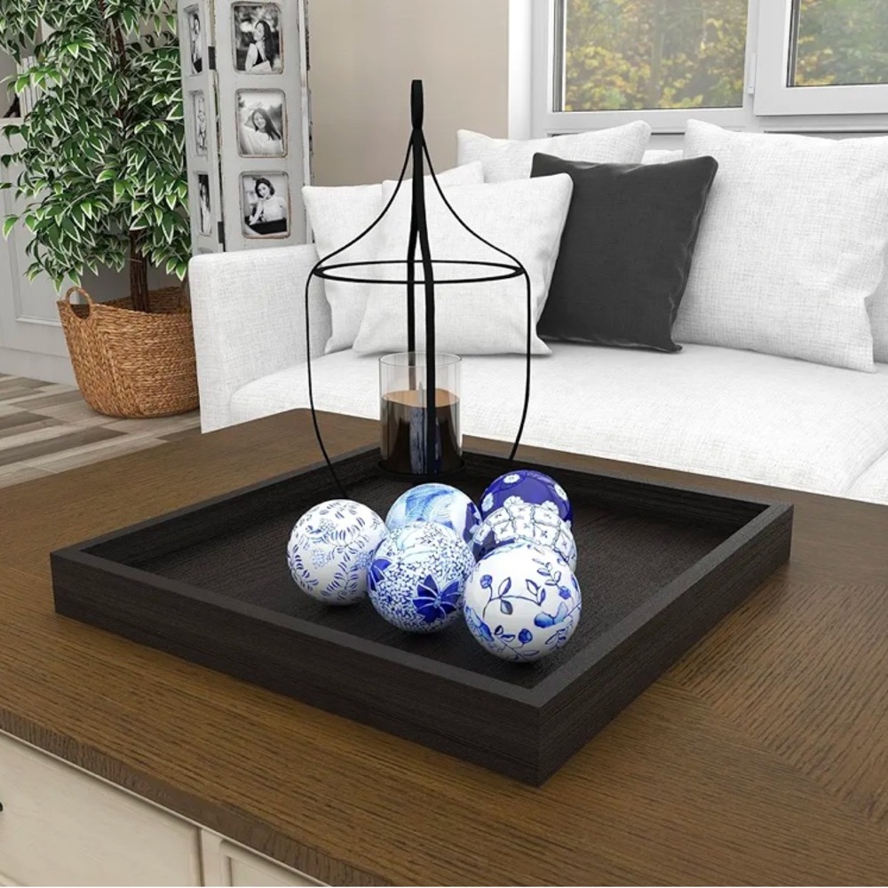 DECO 79 NEW 6ct chinoserie ceramic orb vase filler -blue/white - Picture 6 of 7